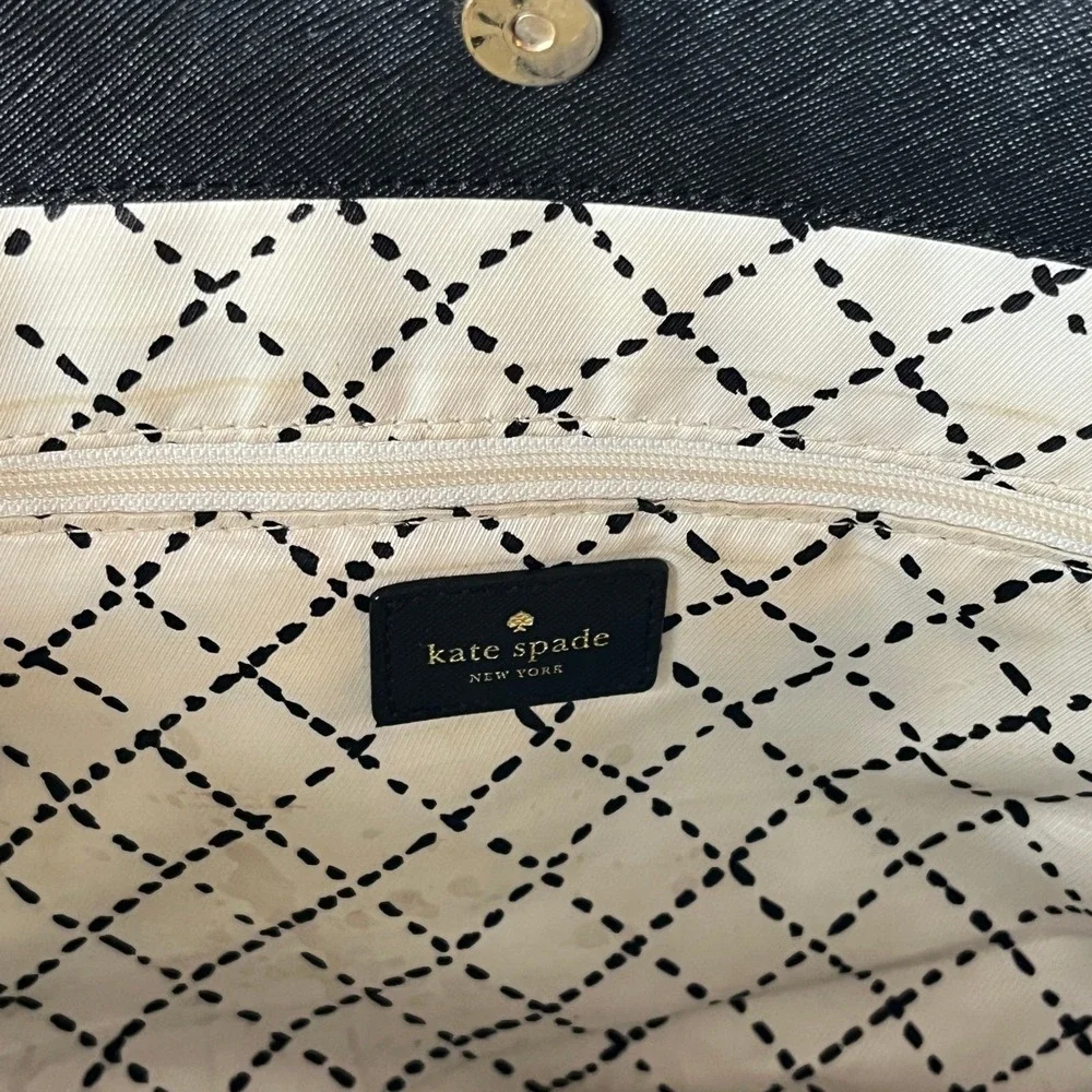 Kate Spade Newbury Lane Briar‎ Tote Black Saffiano Leather Work Bag Large